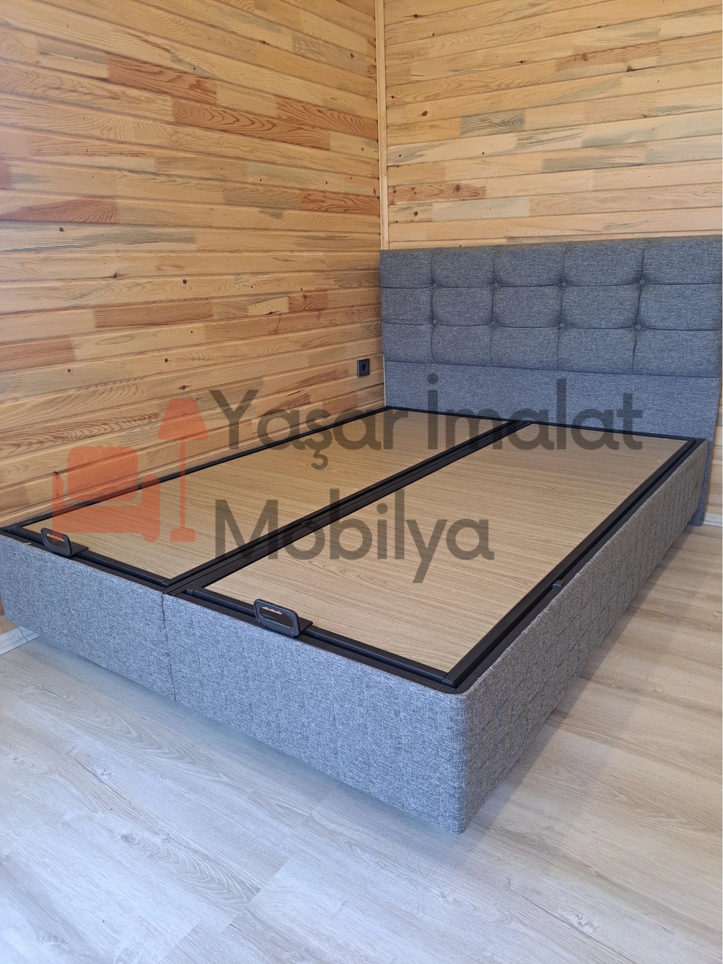 Çift Kişilik Keten Set (Baza+Başlık+Yatak)
